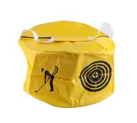 Culnflun Golf Swing Impact Bag Trainer Smash Impact Contact Power Golfer Practicing BagGolf Swing Trainer Aid for Proper Impact Position (Yellow)