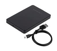 Culnflun IDE Parallel Port Mobile Hard Disk Box, 2.5 Inch High Speed HDD Case External Storage Enclosure No Screws for Laptop Desktop PC Black