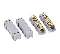 Culnflun Itype Terminal Block Quick Splice Snap Wire Connector Brass Guides Double Screw Positioning Fire Retardant Insulation for Industrial Equipment Electrical Circ (S-6)