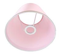 Culnflun Lamp Shade, 16.1cm*25.4cm*20.3cm, European Modern Style, Snap-On Installation, Good Light Transmission, No Glare at Night, Iron Fabric PVC Material, Suitable for E27 Bulb(PX132 Pink)