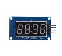 Culnflun LED Display Module, 4Digit 7Segment Red Light Digital Display Adjustable Brightness for Microcontroller Projects DIY Electronics
