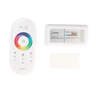 Culnflun LED RGBW Controller with 2.4G Wireless Touch Remote, DC12 to 24V 8A 144W RF Dimmer for RGB RGBW LED Strip Light, 20 Dynamic Modes, 30m Range, Home DIY Lighting
