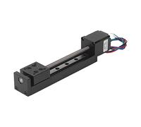Culnflun Lineartically Linear Motion Stage 100mm hub Precision sled with 28 Step Motor high -Precision Single Track Guide for CNC milling Optical Measurement Metal Alloy