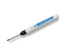 Culnflun Long Nib Marking Pen Multifunctional Waterproofing Deep Hole 30mm Reach Marker with Simple Ruler for Woodworking Metal Glass Plastic ABS Carbon Steel 138mm (Black)