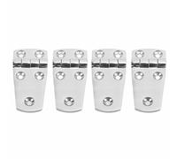 Culnflun Marine Hinges 316 Stainless Steel, 4Pcs Boat Strap Hinge Rust Proof for Yacht Deck Hatch Cabinet Hardware (76mm*38mm)