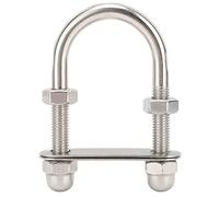 Culnflun Marine U Bolts, M10 316 Stainless Steel Marine Boat Stern Bow Eye Tie Down U Bolt Boat Accessories for Yacht M10x95x45mm Deck Hardware Saltwater Environment