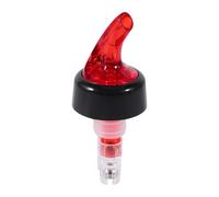 Culnflun Measured Pourer, 30ml Liquor Bottle Pourers Measuring Drink Wine Dispenser Plastic, Bar Spouts That Don't Leak for Home Bars Pubs Clubs (Red)