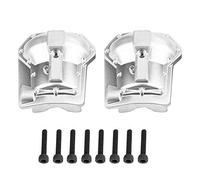 Culnflun Metal Axle Housing Cover for 4 1/10 Rc Crawler Car Front Rear Axles Anodized Upgrade Parts for 4 Modeling (Silver)
