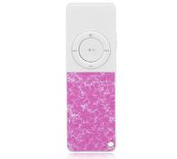 Culnflun MP3 Player, Classic Slim HiFi Lossless Sound Music Player Supports Up to ABS 64GB Music Speaker Multifunction Portable MP3 for Gym Fitness Outdoor (Purple Red)