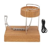 Culnflun Perpetual Motion Machine Desk Toy Educational Touch Switch Low Noise Stress Relief Desk Toy Abs Stainless Steel Material Physics Science Learning Gift for Kids Adults Offi