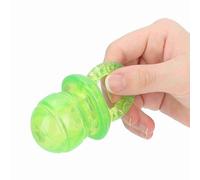 Culnflun Pet Dog Chew Toy Pacifier Shaped Interactive Teething Sounding Chew Toy Set of 5 Non Material Safe Durable Red Green for Small Medium Dogs (green)