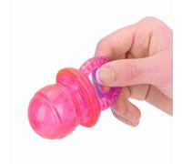 Culnflun Pet Dog Chew Toy Pacifier Shaped Interactive Teething Sounding Chew Toy Set of 5 Non Material Safe Durable Red Green for Small Medium Dogs (red)
