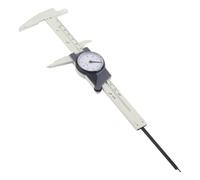 Culnflun Plastic Dial Vernier Caliper Ruler Gauge Professional Measure Tool 150mm Measurement White Yellow (Culnflunc5Z-01)