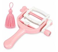 Culnflun Pom Pom Maker Set, Pink Tassel Pom Pom Knitter, Tassel Maker Winding Tool, DIY Pom Pom Maker for Pom Pom Knitting, DIY Wool Crochet Craft Kit