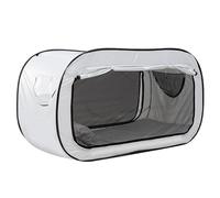 Culnflun Privacy Pop Bed Tent Outdoor Indoor Folding Portable Fully Enclosed Blackout Design for Camping Dormitory Travel (White)