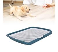 Culnflun Puppy Potty Training Tray Detachable Washable Mesh Dog Pee Pad Holder Tray for Small Breed Dogs Indoor Outdoor Use Durable PP Polypropylene Material 19.7 x 26 x 2 Inches (Blue)