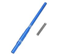 Culnflun RC Car Center Drive Shaft Aluminum Alloy Transmission Shaft for ARRMA Mojave 4X4 4S BLX Remote Control Car Spring Included (Blue)