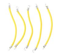 Culnflun RC Elastic Luggage Rope, Roof Rack Rope Flexible Yellow Rubber Nylon Accessory, for 1/10 RC Car Model SCX10 D90 4 Includes 5pcs (10cm)