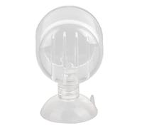 Culnflun Red Feeder Cup, Transparent Aquarium Feeding Container, Suction Cup Fixed Point Fish Feeding Accessory, Glass Crack Cup for Freshwater and Seawater Fish Tank (glass slit cup)