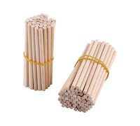 Culnflun Round Wooden Sticks, 100pcs 80mm DIY Round Wooden Dowel Crafts Rods Home Garden Decoration dowels Birch 8cm Length 0.4cm Diameter Craft Tool for Kids Adults Tool