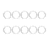 Culnflun Sanitary Clamp Silicone Gasket, 1.5 Inch 50.5mm OD Ring Sealing Washer 10pcs Set Food Grade Silicone Gasket for Piping System in Dairy Food Beer Beverage Pharmacy