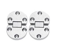 Culnflun Sewing Machine Folding Table Flip Top Hinge, 2PCS Butler Tray Hinge 2.13x1.38x0.28in Oval 10kg Capacity Self Supporting Flap Table Hardware