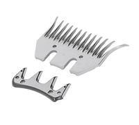 Culnflun Sheep Shears Blade Wool Clipper Blade Wool Comb Blade High Carbon Steel 13 Teeth Quick Cutting Trimmer Accessory Set Kit for Sheep Alpacas Llamas Thick Fur Animals