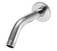 Culnflun Shower Arm 6 Stainless Steel Round Top Wall Mount Replacement Angle Shower Solid Stainless Steel Wall Mounted G1 2 Threaded Connection for Fixed Shower Head