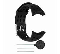 Culnflun Silicone Rubber Watch Band, Adjustable Replacement Wrist Strap for M1 M2 M4 M5 Smart Watch, Black (Black)