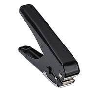 Culnflun Single Hole Puncher Manual ID Card Slot Punching Machine 10 Sheets Capacity Heavy Duty Iron Construction Black Ergonomic Handle for Home Office School Use