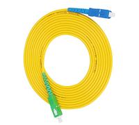 Culnflun Single Mode Jumpe, Excellence Pvc Material Single Mode Sc Sc Upc Fiber Optic Cable for Fiber Optic Networks Long Distance Transmission High Speed Communication