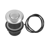 Culnflun Sinktop Air Switch Kit, Stainless Steel Push Button Control Accessory with 1.5M Hose, Practical Control Part for Kitchen Garbage Disposal and Electric Water Heater