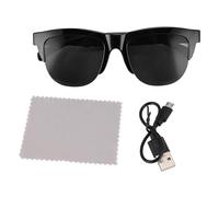 Culnflun Smart Glasses, 137 Language Translations Bluetooth Glasses with Dual Speaker, Uv400 Polarized Lens and Touch Control, Unisex (Black)