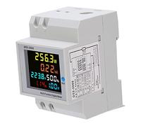 Culnflun Smart Watt Hour Meter, Single Phase Energy Meter with LCD Display Accurate Measurement for Home Industrial Use Rail Type ABS Material AC40.0 300.0V