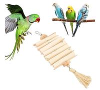 Culnflun Sola Stick Bird Toys, 30x11cm Fun Interactive Beak Grinding Logs Parrot Foraging Toys for Parakeets Cockatiels Parrotlets Lovebirds Budgies Pigeons Small Birds