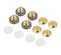 Culnflun Speaker Isolation Spikes, Hifi Speaker Stand Feet, Audio Vibration Isolation Pad 28X25Mm Adjustable Height Cone Base Support Pads