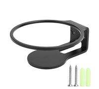 Culnflun Speaker Wall Mount Holder Stand, Sound Hanger Mount for HomePod Mini Black Space-Saving Smart Speaker Stand with Cord Management Aluminum Alloy (Black)