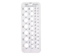 Culnflun Stainless Steel Fractional Drill Bit Size Gauge 1/16 to 1/2 Inch Measuring Tool for Bolt Wire Diameter Index Twist Bit Grinding Hole Sizing Measurement Workshop Machinist