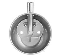 Culnflun Stainless Steel Pig Water Bowl Automatic Drinking Fountain Feeder Equipment for Piglets Livestock Farm Durable Easy Clean Silver 15cm Diameter