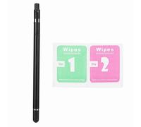 Culnflun Stylus Pen, Double Head Tablet Phone Screen Touching Non Rechargeable Universal Type Aluminum Alloy Fiber Nib for Mobile Devices Black White 5.9 Inches (Black)