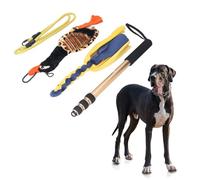 Culnflun Telescopic Dog Teaser Stick, 52 Inch Flirt Pole Interactive Extendable Wand for Dogs Exercising Training Muscle Strength Indoor Outdoor Play