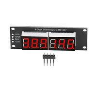 Culnflun TM1637 6 Digit Display, 0.36in Red LED Segment Display Module, 7 Segment Digital Tube with 2 Pin IO Connection