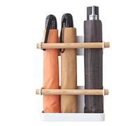 Culnflun Umbrella Stand Holder, Adjustable Wall Mounted Umbrella Stand Magnetic Holder for Home Storage No Punching Required Space Saving Organizer Black 18x6.5x8CM