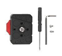 Culnflun V Lock Quick Release Plate, Multipurpose Stable Mini V Lock Assembly Kit Anti Shake Design 38mm Dovetail Slot Easy Unlocking for DSLR Tripod Camera Stabilizer