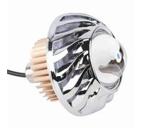 Culnflun White Motorcycle LED Projector Lens Angel Devil Eye Spot Light with 3 Modes Strong Soft Strobe for 12 60V DC Bikes Scooters ATVs Cruisers Dirt Bikes (Pink)