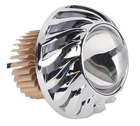 Culnflun White Motorcycle LED Projector Lens Angel Devil Eye Spot Light with 3 Modes Strong Soft Strobe for 12 60V DC Bikes Scooters ATVs Cruisers Dirt Bikes (Blue)