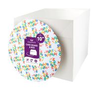 Culpitt 10" (25.5cm) HAPPY BIRTHDAY Masonite Board & Extra Tall Box Set