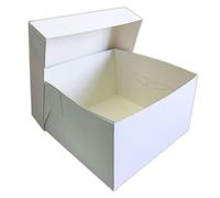 Culpitt 10" Square Cake Boxes - White - Pack of 10