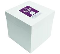 Culpitt 10" White Tall Cake Box, Pack of 10, 254 x 254 x 254mm (10 x 10 x 10"), Ideal for Transporting Celebration and Wedding Cakes