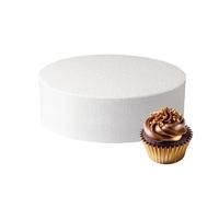 Culpitt 10" x 3" Round Cake Dummy, Straight Edge Cake Form, Practice Cake Decorating or Use for Creating Long-Lasting Displays, Smooth Polystyrene